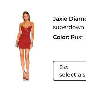 Superdown Rust Mini Dress with Strappy Design